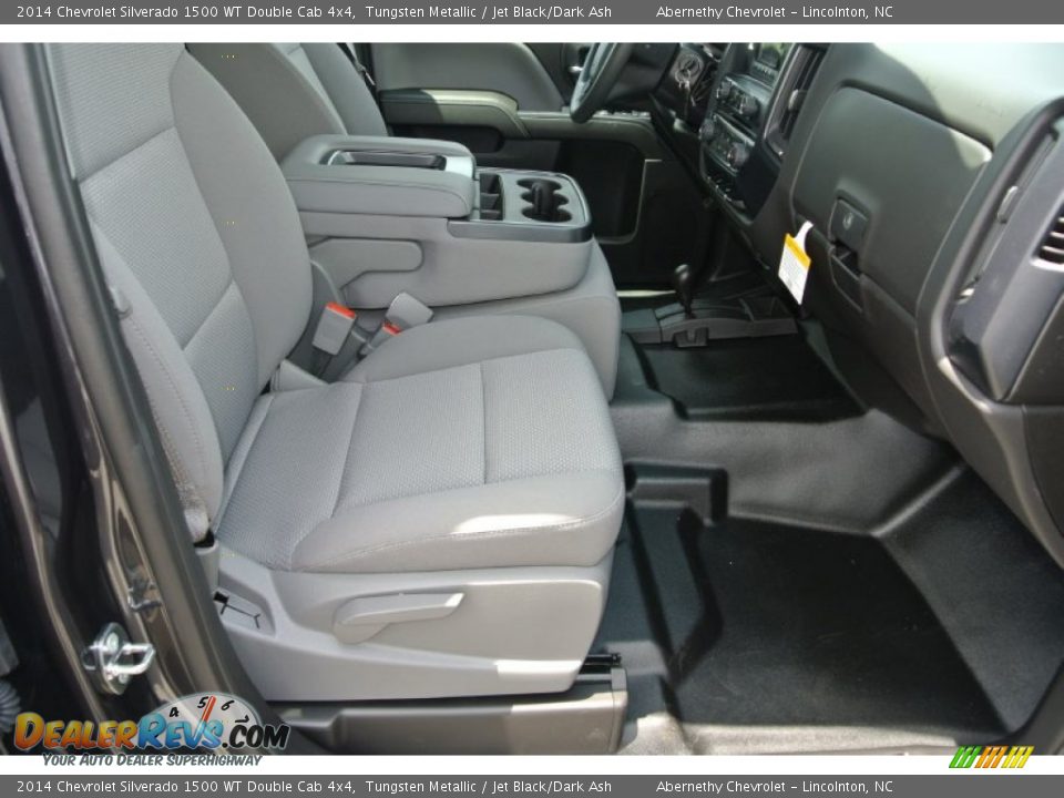 2014 Chevrolet Silverado 1500 WT Double Cab 4x4 Tungsten Metallic / Jet Black/Dark Ash Photo #15