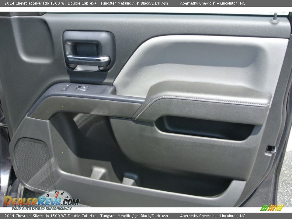 2014 Chevrolet Silverado 1500 WT Double Cab 4x4 Tungsten Metallic / Jet Black/Dark Ash Photo #16
