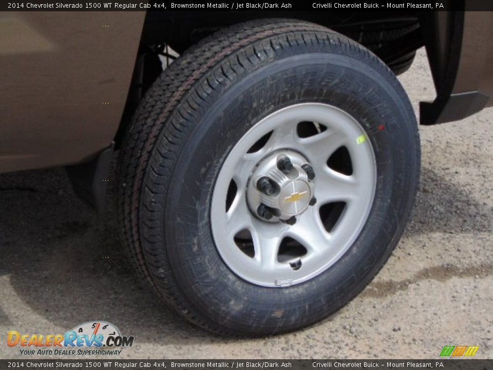 2014 Chevrolet Silverado 1500 WT Regular Cab 4x4 Brownstone Metallic / Jet Black/Dark Ash Photo #3