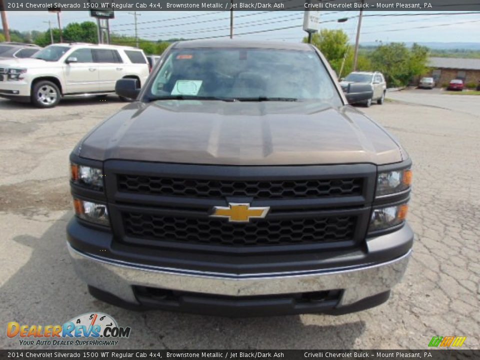 2014 Chevrolet Silverado 1500 WT Regular Cab 4x4 Brownstone Metallic / Jet Black/Dark Ash Photo #4