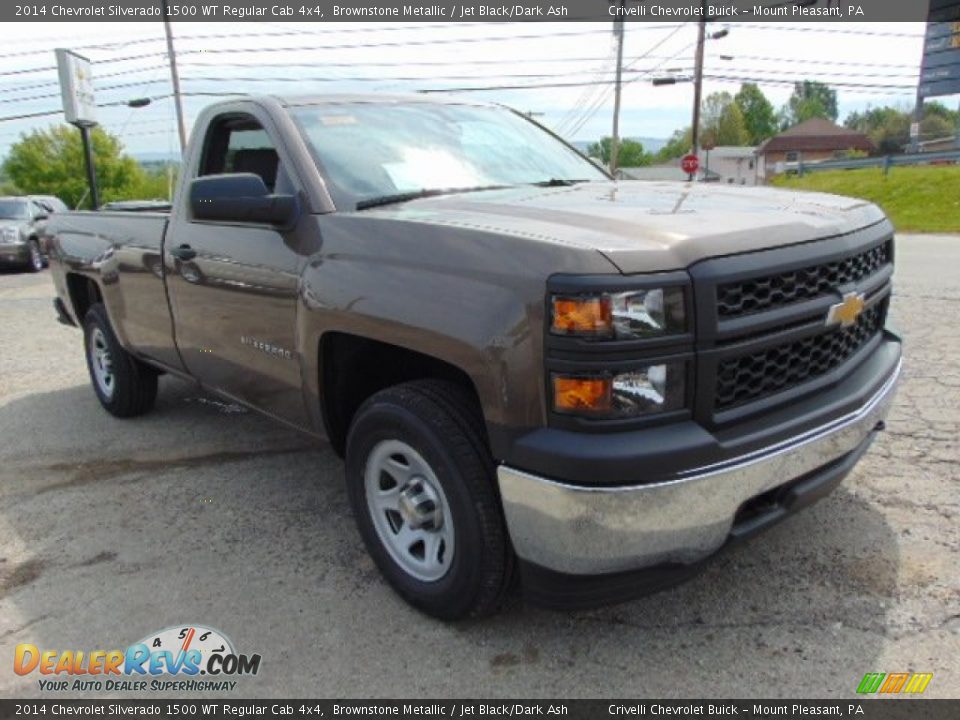 2014 Chevrolet Silverado 1500 WT Regular Cab 4x4 Brownstone Metallic / Jet Black/Dark Ash Photo #5