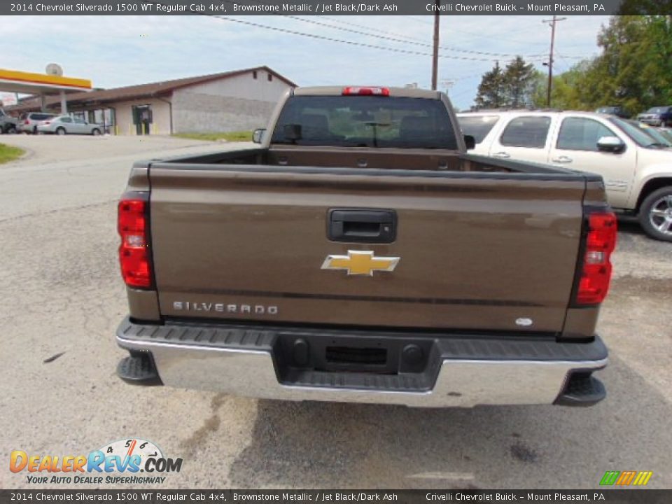 2014 Chevrolet Silverado 1500 WT Regular Cab 4x4 Brownstone Metallic / Jet Black/Dark Ash Photo #7