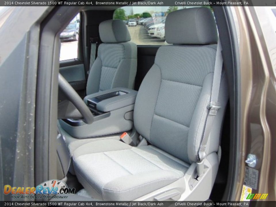 2014 Chevrolet Silverado 1500 WT Regular Cab 4x4 Brownstone Metallic / Jet Black/Dark Ash Photo #9