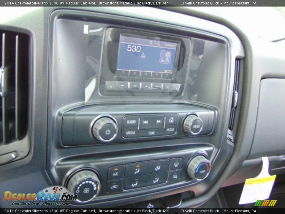 2014 Chevrolet Silverado 1500 WT Regular Cab 4x4 Brownstone Metallic / Jet Black/Dark Ash Photo #11