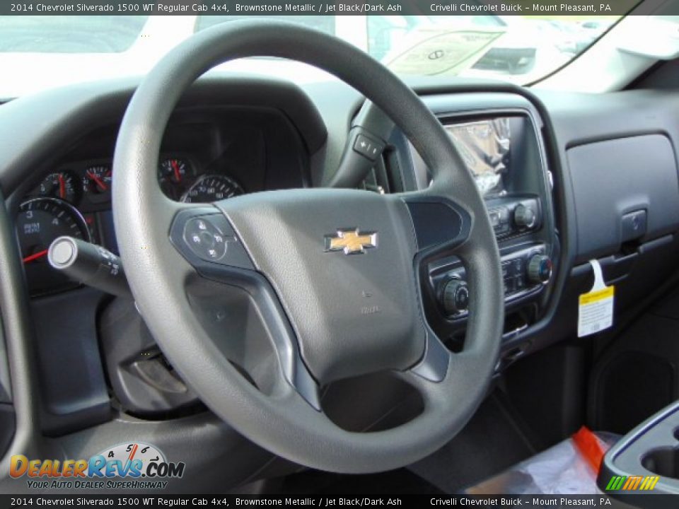 2014 Chevrolet Silverado 1500 WT Regular Cab 4x4 Brownstone Metallic / Jet Black/Dark Ash Photo #12