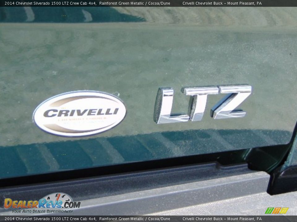 2014 Chevrolet Silverado 1500 LTZ Crew Cab 4x4 Rainforest Green Metallic / Cocoa/Dune Photo #8