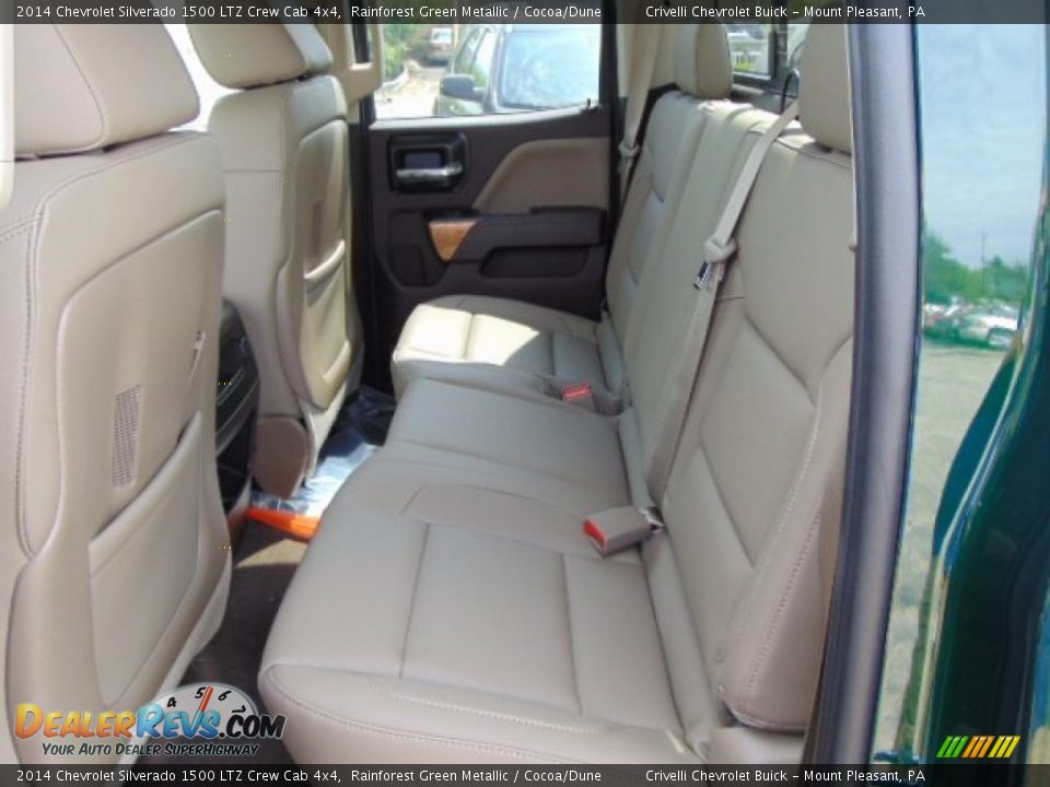 2014 Chevrolet Silverado 1500 LTZ Crew Cab 4x4 Rainforest Green Metallic / Cocoa/Dune Photo #23