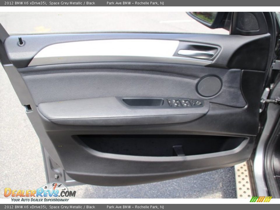 2012 BMW X6 xDrive35i Space Grey Metallic / Black Photo #9