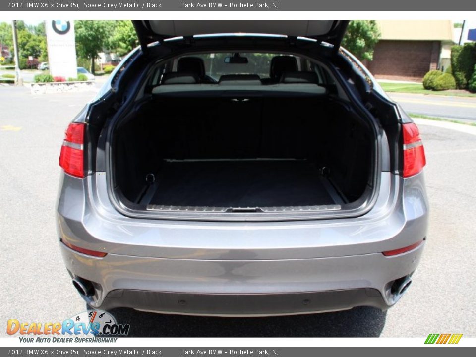 2012 BMW X6 xDrive35i Space Grey Metallic / Black Photo #21