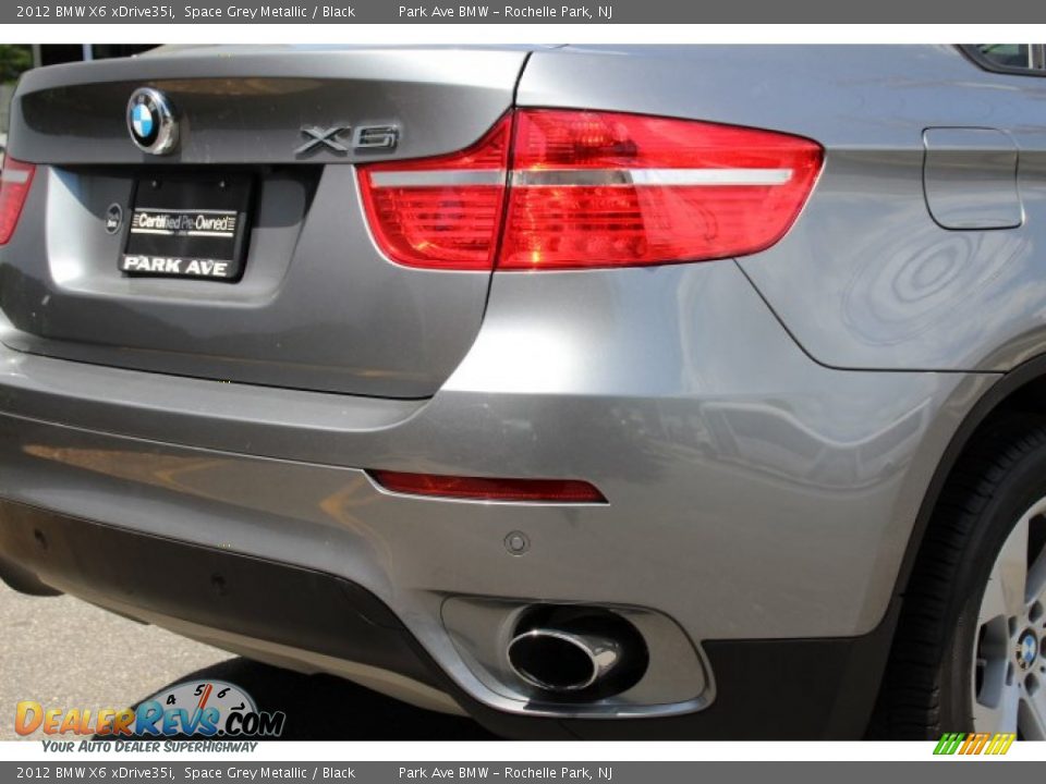 2012 BMW X6 xDrive35i Space Grey Metallic / Black Photo #22