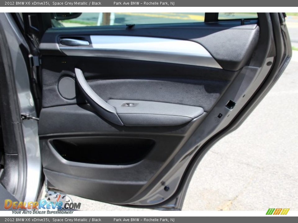 2012 BMW X6 xDrive35i Space Grey Metallic / Black Photo #23