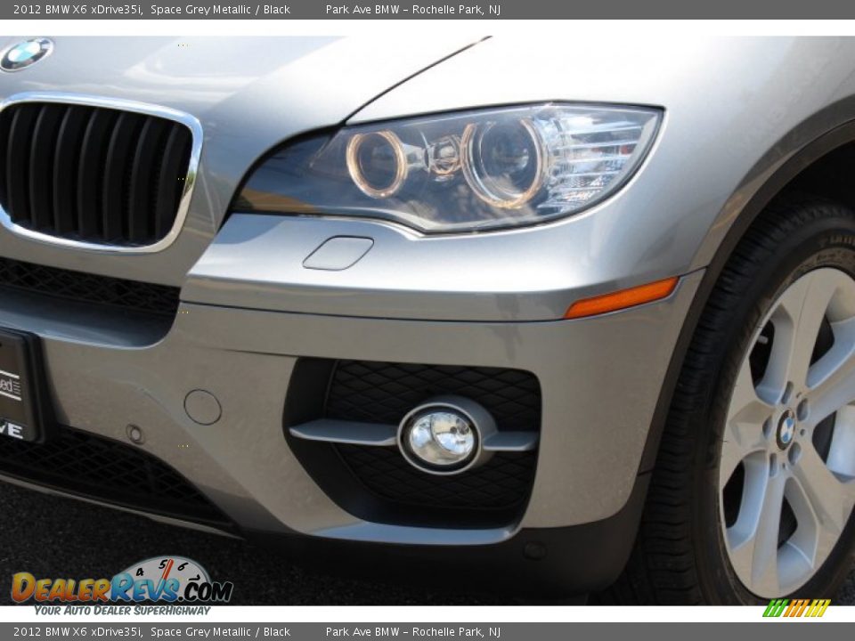 2012 BMW X6 xDrive35i Space Grey Metallic / Black Photo #30