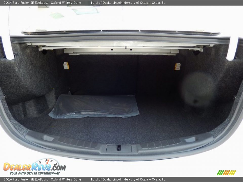 2014 Ford Fusion SE EcoBoost Oxford White / Dune Photo #5