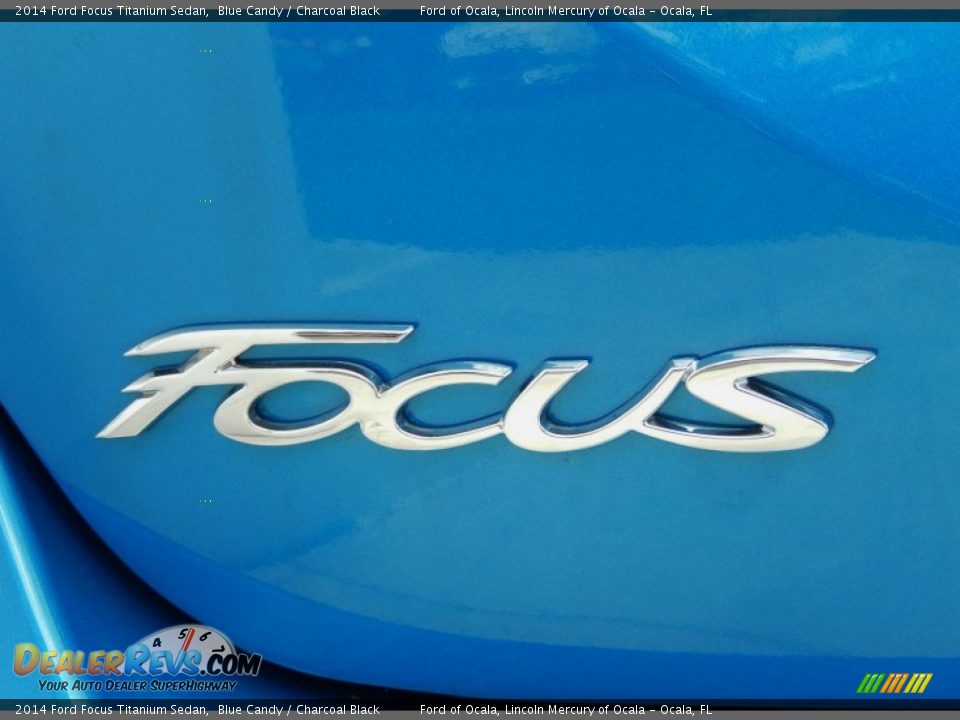 2014 Ford Focus Titanium Sedan Blue Candy / Charcoal Black Photo #4