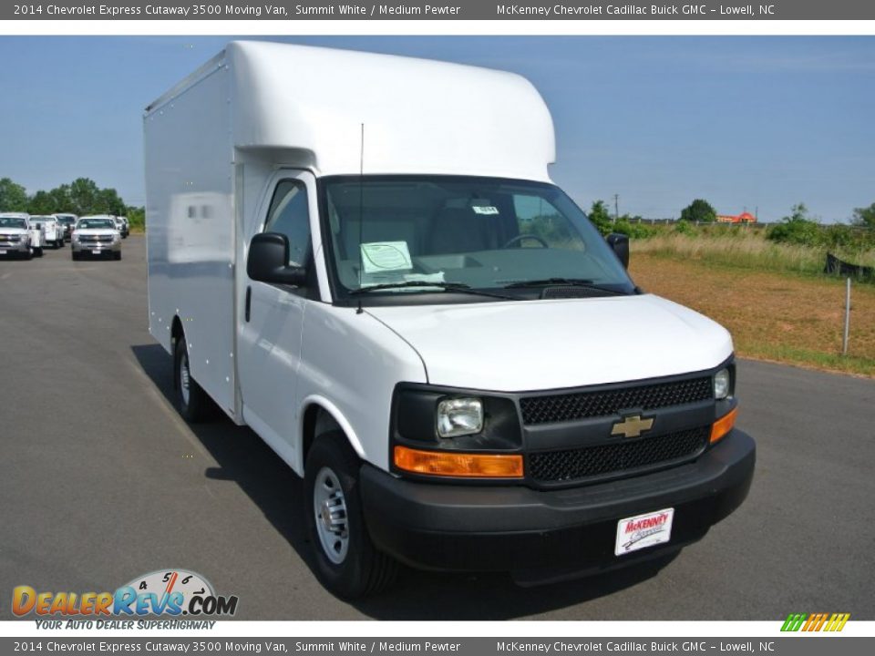 2014 Chevrolet Express Cutaway 3500 Moving Van Summit White / Medium Pewter Photo #1