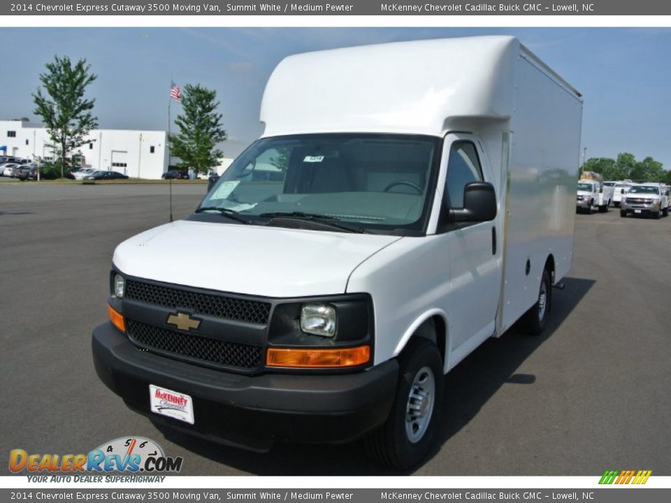2014 Chevrolet Express Cutaway 3500 Moving Van Summit White / Medium Pewter Photo #2