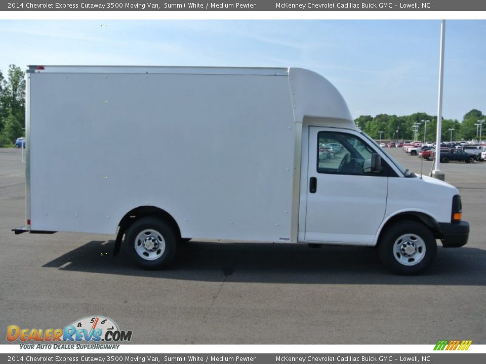 2014 Chevrolet Express Cutaway 3500 Moving Van Summit White / Medium Pewter Photo #6