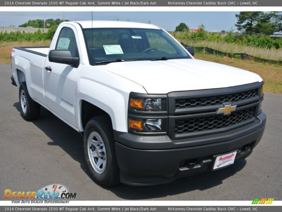 2014 Chevrolet Silverado 1500 WT Regular Cab 4x4 Summit White / Jet Black/Dark Ash Photo #1