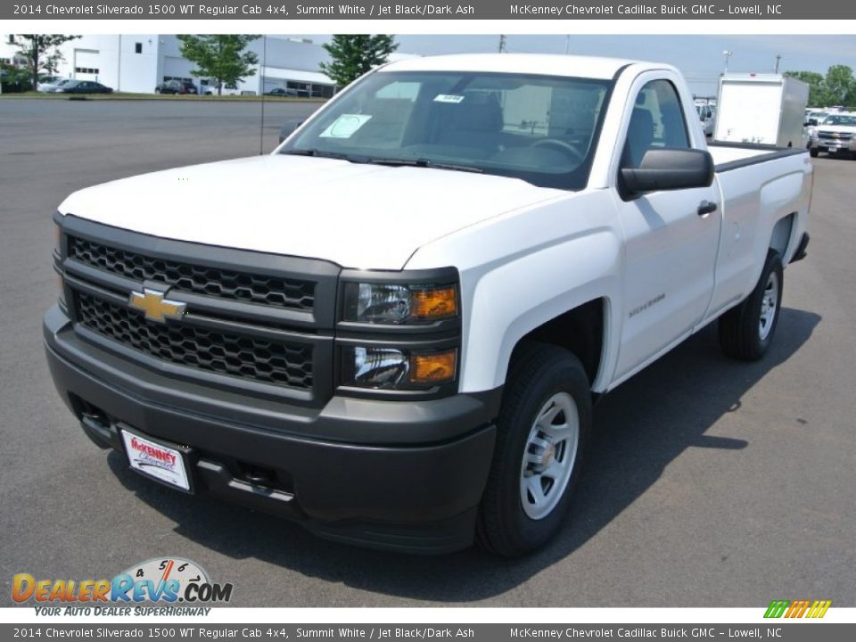 2014 Chevrolet Silverado 1500 WT Regular Cab 4x4 Summit White / Jet Black/Dark Ash Photo #2
