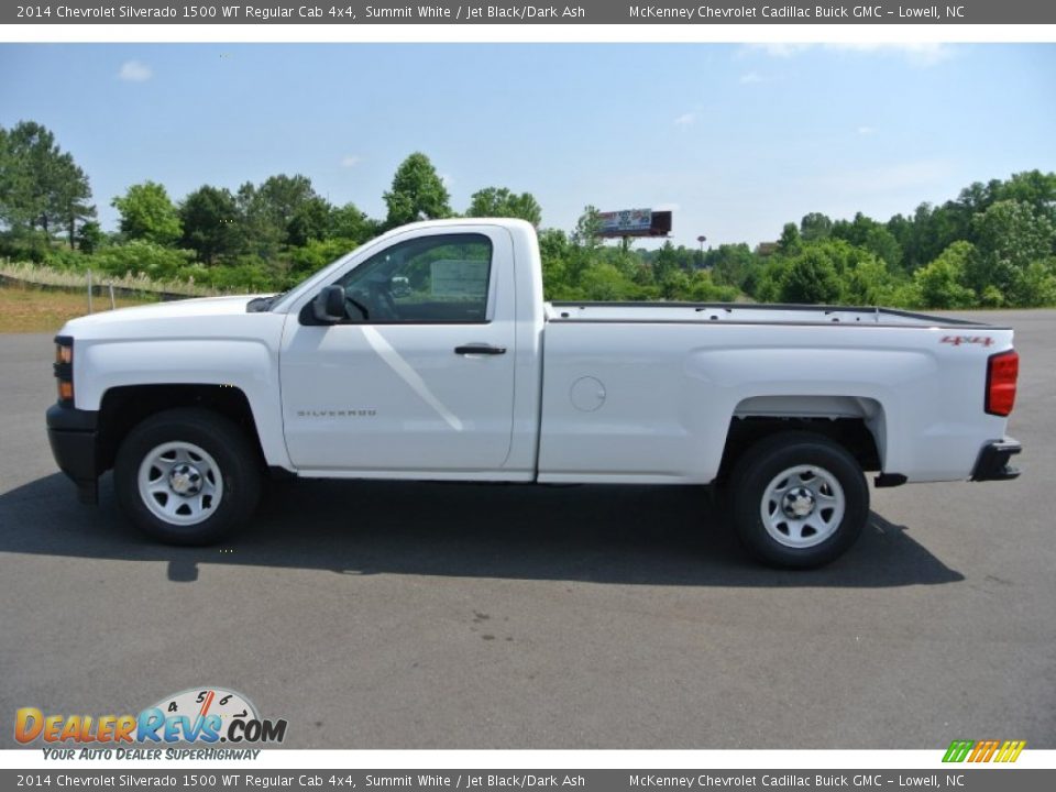 2014 Chevrolet Silverado 1500 WT Regular Cab 4x4 Summit White / Jet Black/Dark Ash Photo #3