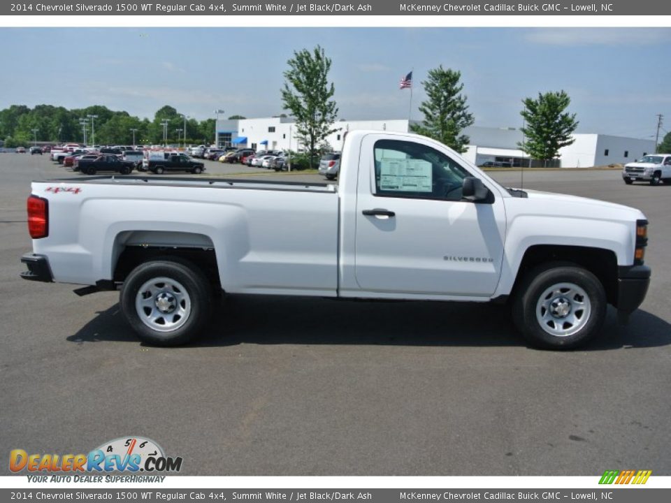 2014 Chevrolet Silverado 1500 WT Regular Cab 4x4 Summit White / Jet Black/Dark Ash Photo #6
