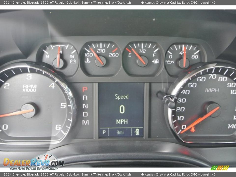 2014 Chevrolet Silverado 1500 WT Regular Cab 4x4 Summit White / Jet Black/Dark Ash Photo #12