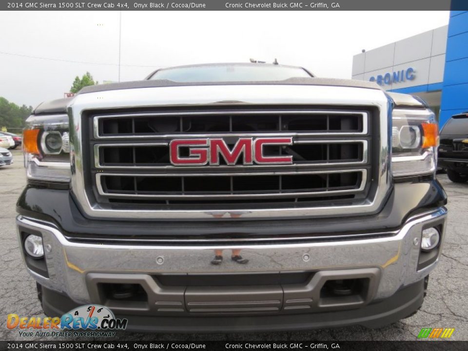 2014 GMC Sierra 1500 SLT Crew Cab 4x4 Onyx Black / Cocoa/Dune Photo #2