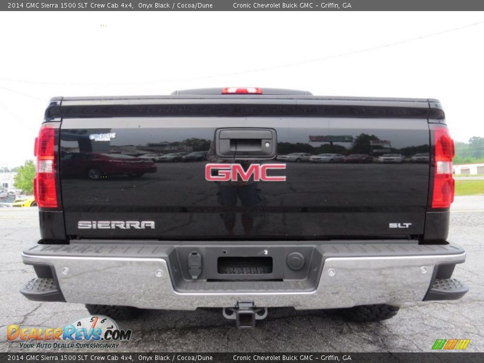 2014 GMC Sierra 1500 SLT Crew Cab 4x4 Onyx Black / Cocoa/Dune Photo #6