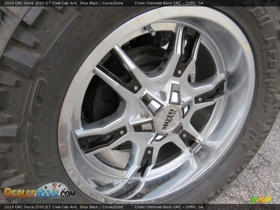 2014 GMC Sierra 1500 SLT Crew Cab 4x4 Onyx Black / Cocoa/Dune Photo #9
