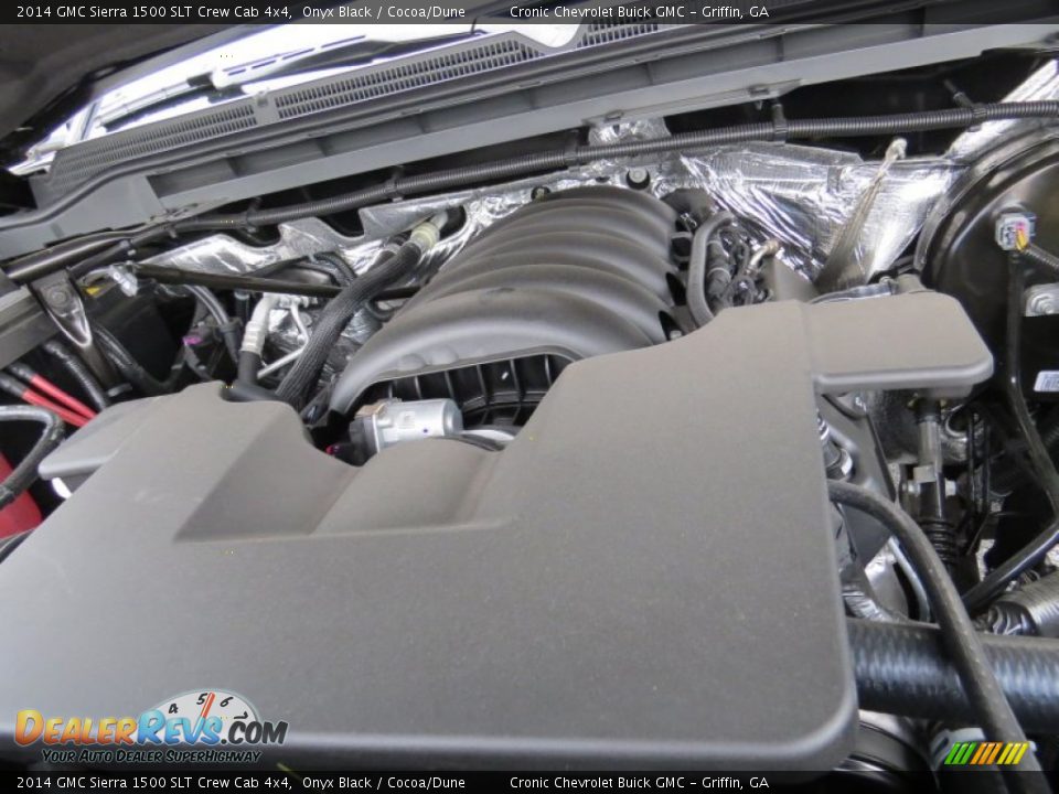 2014 GMC Sierra 1500 SLT Crew Cab 4x4 Onyx Black / Cocoa/Dune Photo #13