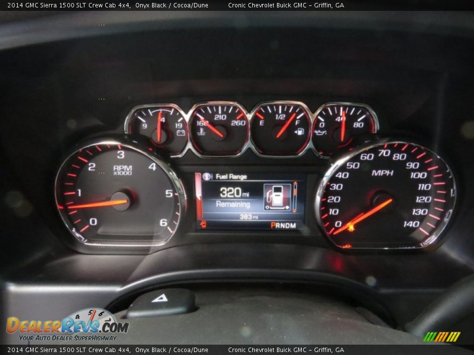 2014 GMC Sierra 1500 SLT Crew Cab 4x4 Onyx Black / Cocoa/Dune Photo #14