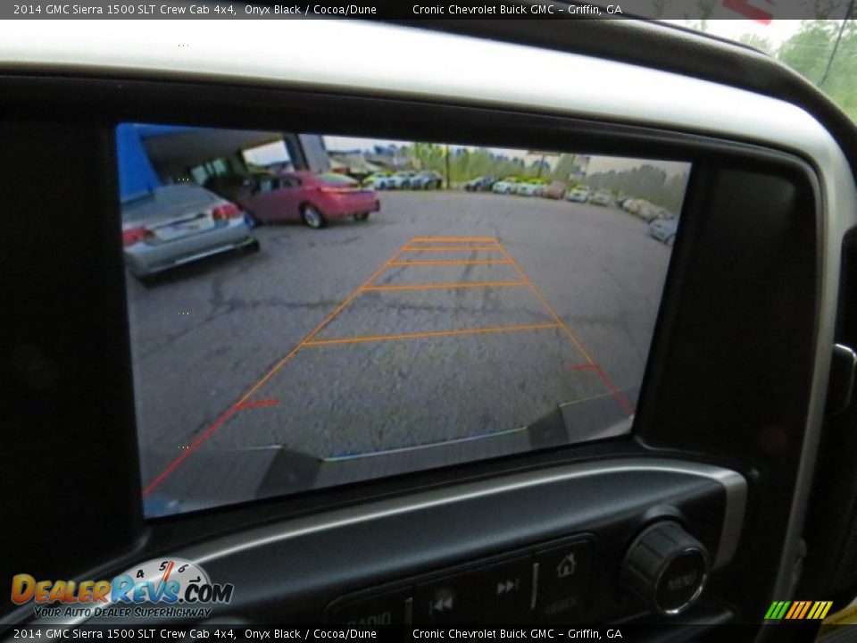 2014 GMC Sierra 1500 SLT Crew Cab 4x4 Onyx Black / Cocoa/Dune Photo #15