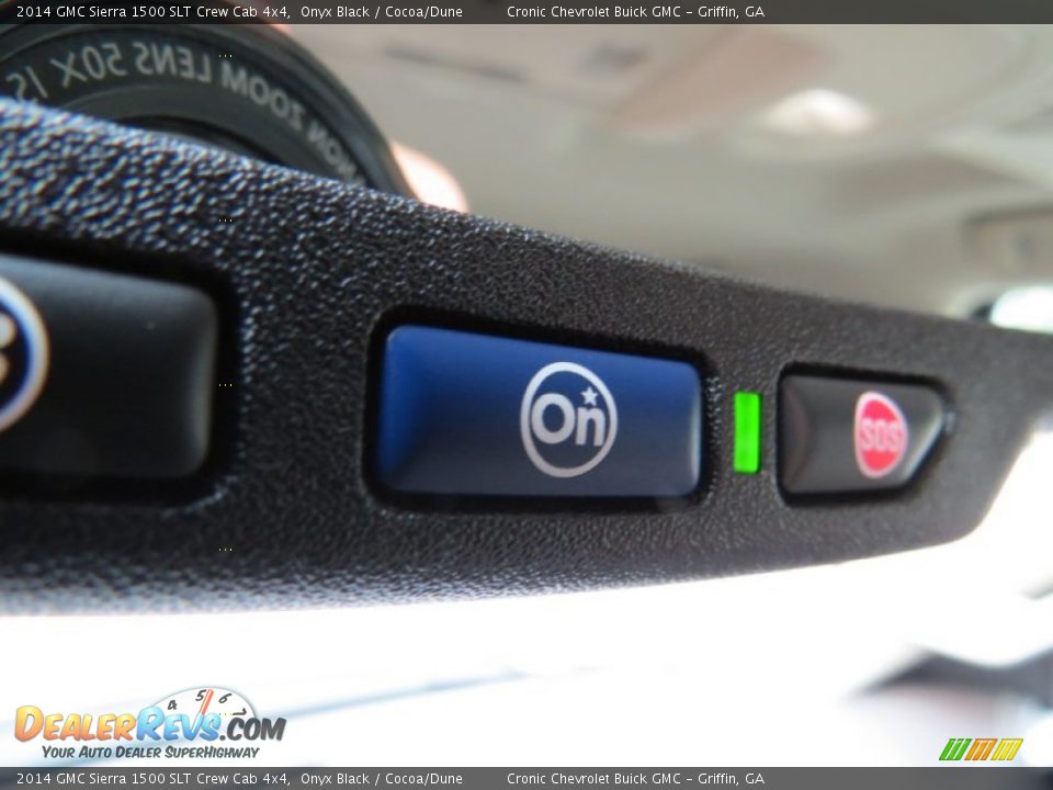 2014 GMC Sierra 1500 SLT Crew Cab 4x4 Onyx Black / Cocoa/Dune Photo #16