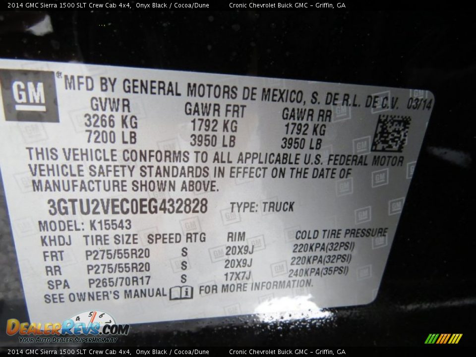 2014 GMC Sierra 1500 SLT Crew Cab 4x4 Onyx Black / Cocoa/Dune Photo #17
