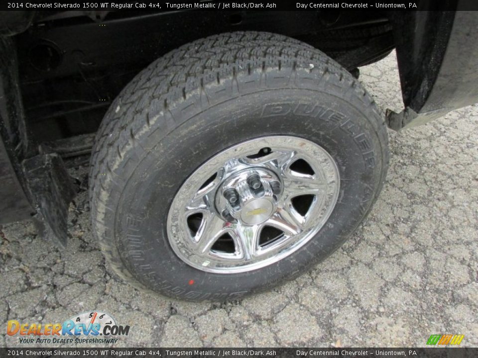 2014 Chevrolet Silverado 1500 WT Regular Cab 4x4 Tungsten Metallic / Jet Black/Dark Ash Photo #3