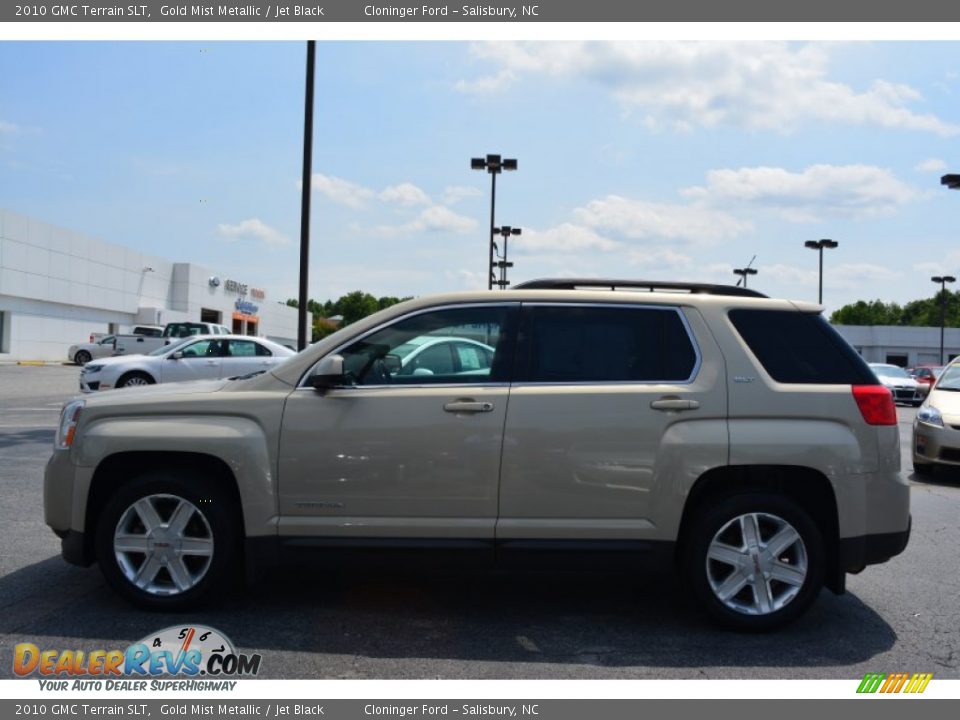 2010 GMC Terrain SLT Gold Mist Metallic / Jet Black Photo #5
