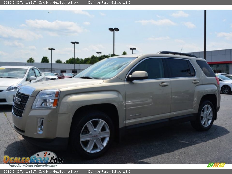 2010 GMC Terrain SLT Gold Mist Metallic / Jet Black Photo #6