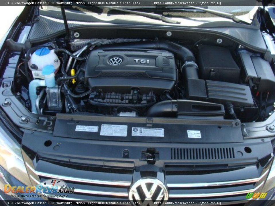 2014 Volkswagen Passat 1.8T Wolfsburg Edition Night Blue Metallic / Titan Black Photo #14