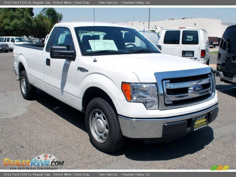 2013 Ford F150 XL Regular Cab Oxford White / Steel Gray Photo #1
