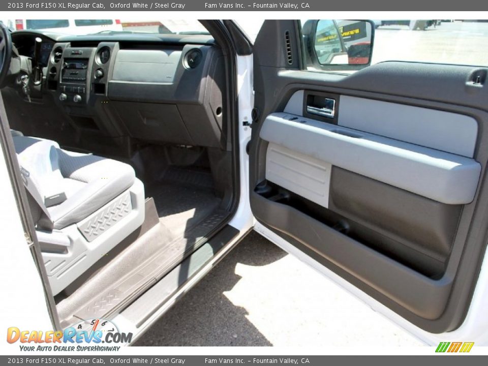 2013 Ford F150 XL Regular Cab Oxford White / Steel Gray Photo #8