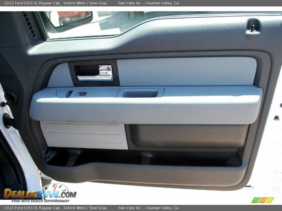 2013 Ford F150 XL Regular Cab Oxford White / Steel Gray Photo #9