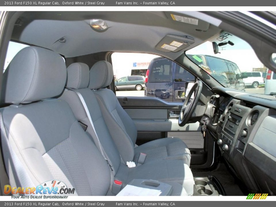 2013 Ford F150 XL Regular Cab Oxford White / Steel Gray Photo #10
