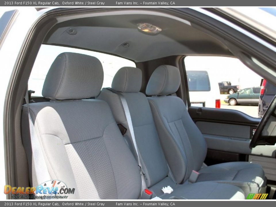 2013 Ford F150 XL Regular Cab Oxford White / Steel Gray Photo #11