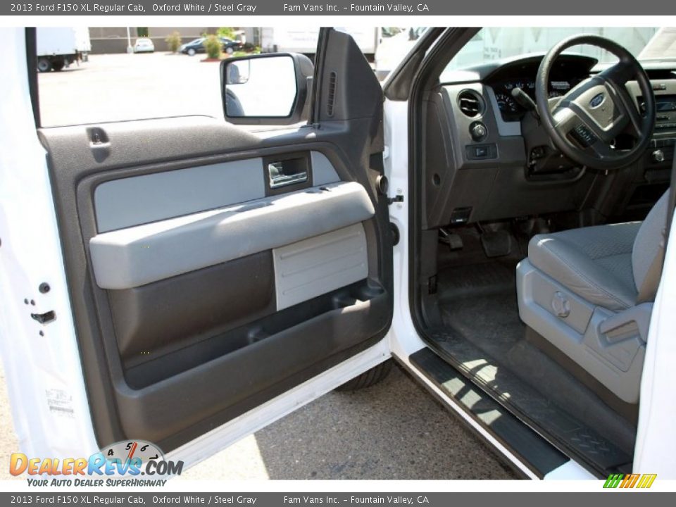 2013 Ford F150 XL Regular Cab Oxford White / Steel Gray Photo #12