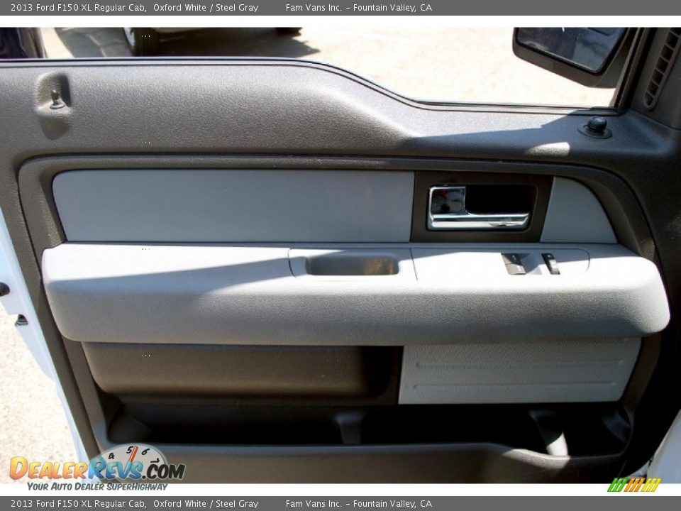 2013 Ford F150 XL Regular Cab Oxford White / Steel Gray Photo #13
