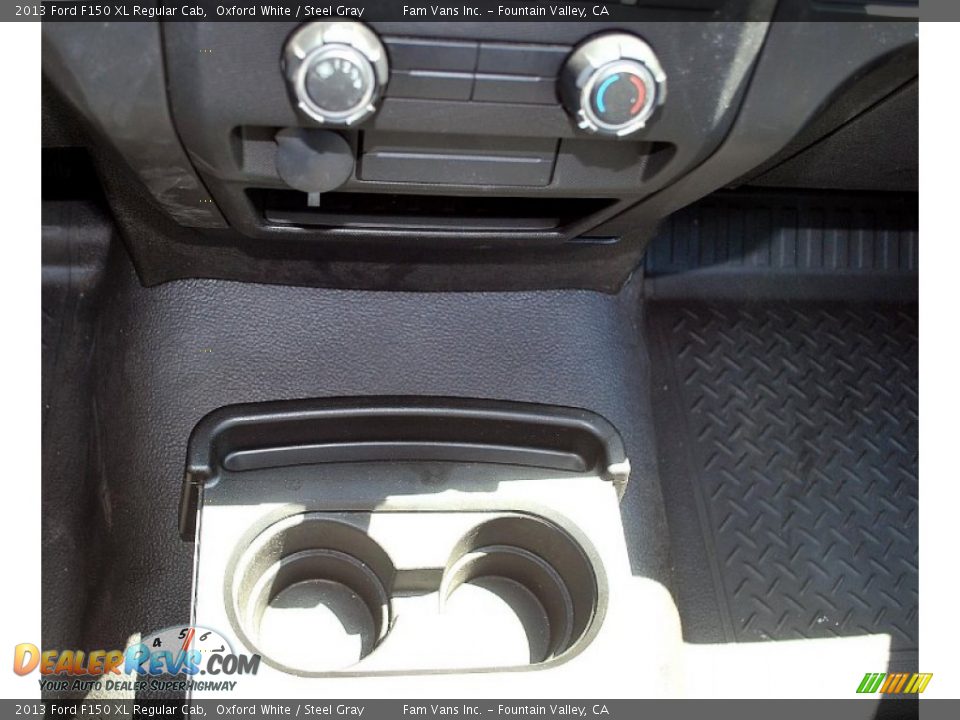 2013 Ford F150 XL Regular Cab Oxford White / Steel Gray Photo #17