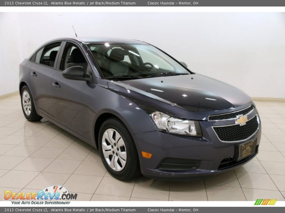 2013 Chevrolet Cruze LS Atlantis Blue Metallic / Jet Black/Medium Titanium Photo #1