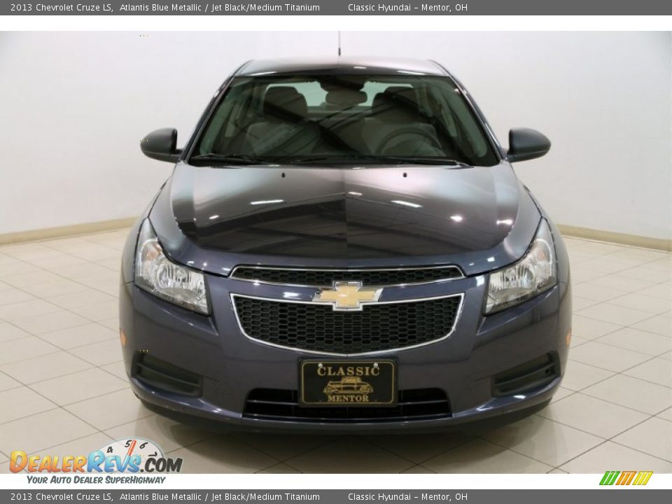 2013 Chevrolet Cruze LS Atlantis Blue Metallic / Jet Black/Medium Titanium Photo #2
