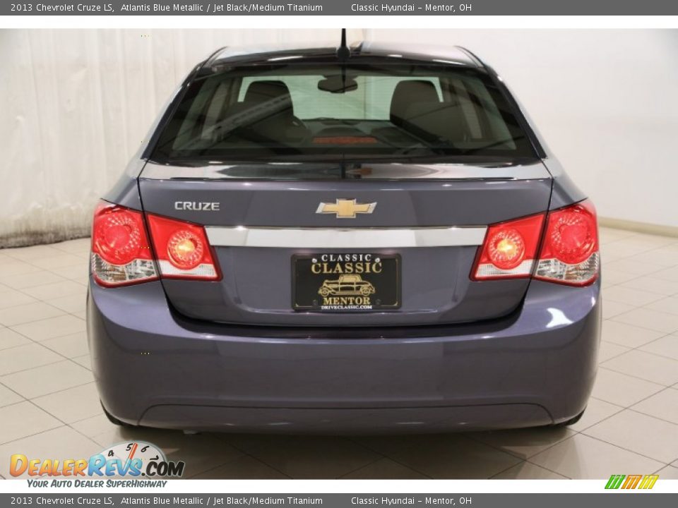 2013 Chevrolet Cruze LS Atlantis Blue Metallic / Jet Black/Medium Titanium Photo #14