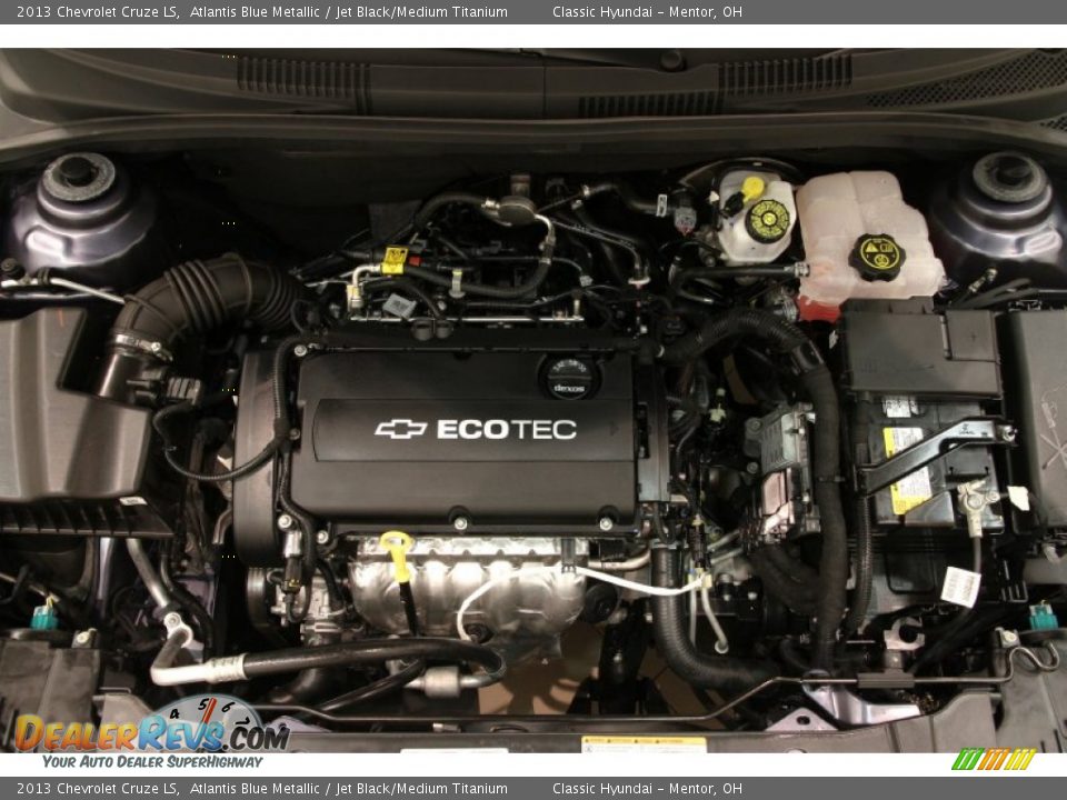 2013 Chevrolet Cruze LS Atlantis Blue Metallic / Jet Black/Medium Titanium Photo #15